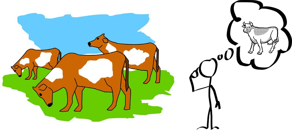 Abstract Average Cow